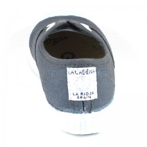 Zapatilla Lona La Cadena - gris oscuro