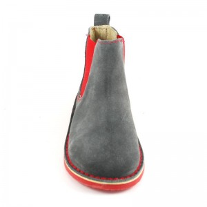 Bota Botín Serraje Elástico Color - Gris