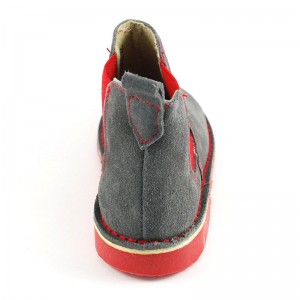 Bota Botín Serraje Elástico Color - Gris