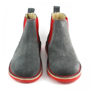 Bota Botín Serraje Elástico Color - Gris