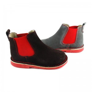 Bota Botín Serraje Elástico Color - Gris