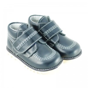 Bota niños piel tipo Kickers - Azul marino