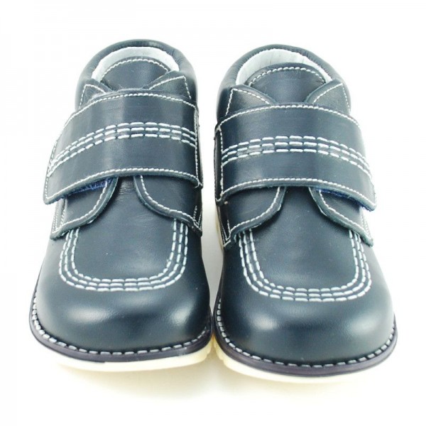 Bota niños piel tipo Kickers - Azul marino