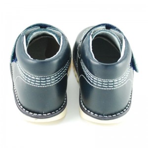 Bota niños piel tipo Kickers - Azul marino