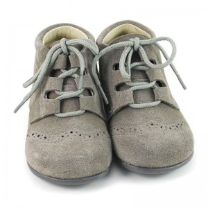Bota tipo inglés serraje niños - Gris