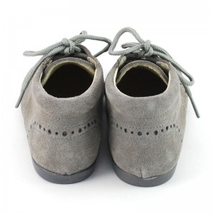 Bota tipo inglés serraje niños - Gris