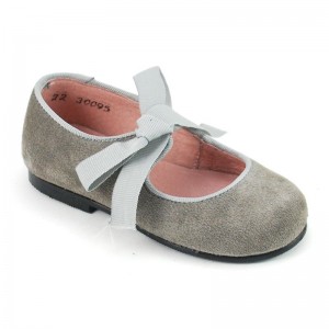 Mercedita lazo faza gris serraje niñas - Gris
