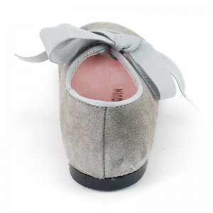 Mercedita lazo faza gris serraje niñas - Gris
