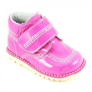 Bota charol tipo Kickers fucsia niñas - Fucsia
