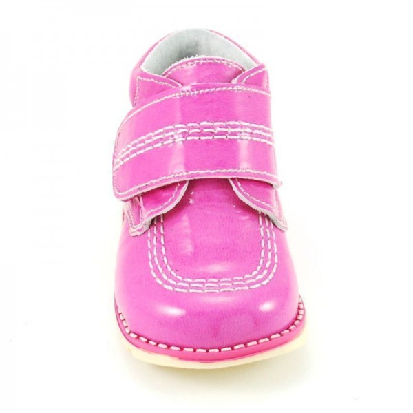 Bota charol tipo Kickers fucsia niñas - Fucsia