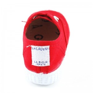 Zapatilla Lona La Cadena - Rojo