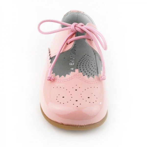 Blucher mercedita niña charol - Rosa
