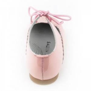 Blucher mercedita niña charol - Rosa