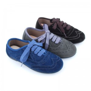 Zapato Blucher Ante / Serraje Picados (TALLA PEQUEÑO) - Colores