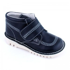 Bota niños piel tipo Kickers - Azul marino