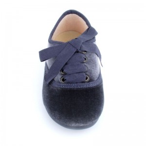 Blucher Terciopelo Niños (25-34) - Gris