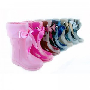 Bota de Agua Campera Charol Lazo - Azul marino