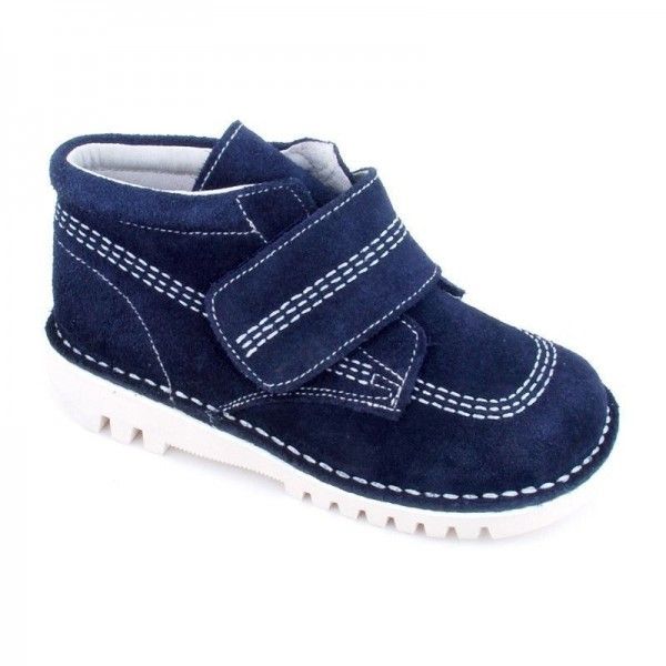 Bota Serraje Tipo Kickers Velcro Niños