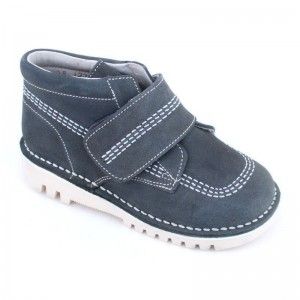 Bota Serraje Tipo Kickers Velcro Niños
