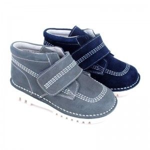 Bota Serraje Tipo Kickers Velcro Niños