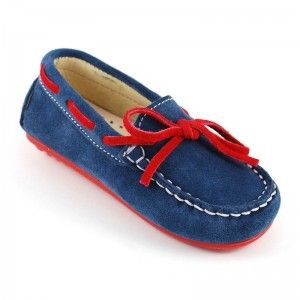 Mocasín Serraje Pasados Rojo - Azulon