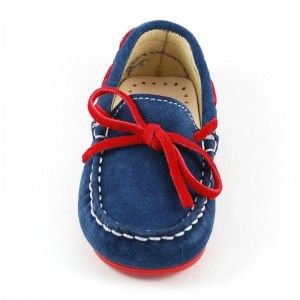 Mocasín Serraje Pasados Rojo - Azulon