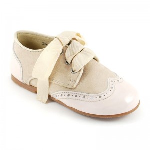 Blucher Serraje y Charol - Beige