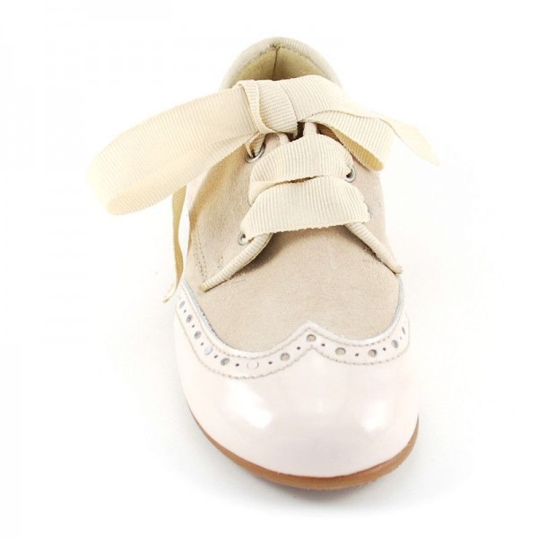 Blucher Serraje y Charol - Beige